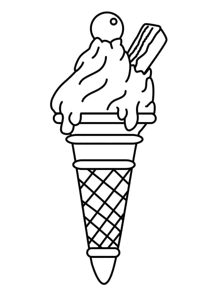 Free printable Ice Cream coloring page #177624 from Food and Nutrition collection