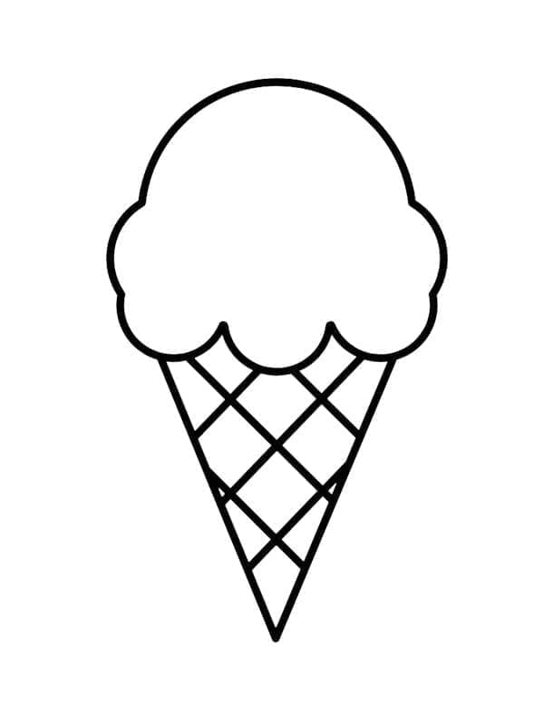 Coloring page: Ice Cream (Food and Nutrition) #177640 - Free Printable Coloring Pages
