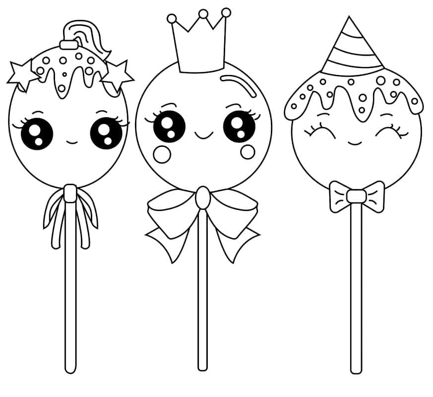 Free printable Lollipop coloring page #213745 from Food and Nutrition collection