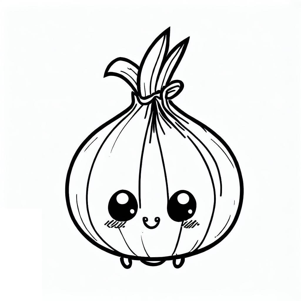 Free printable Onion coloring page #186586 from Food and Nutrition collection