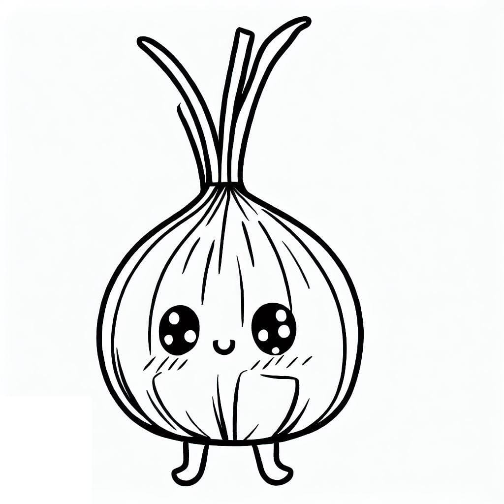 Free printable Onion coloring page #186587 from Food and Nutrition collection