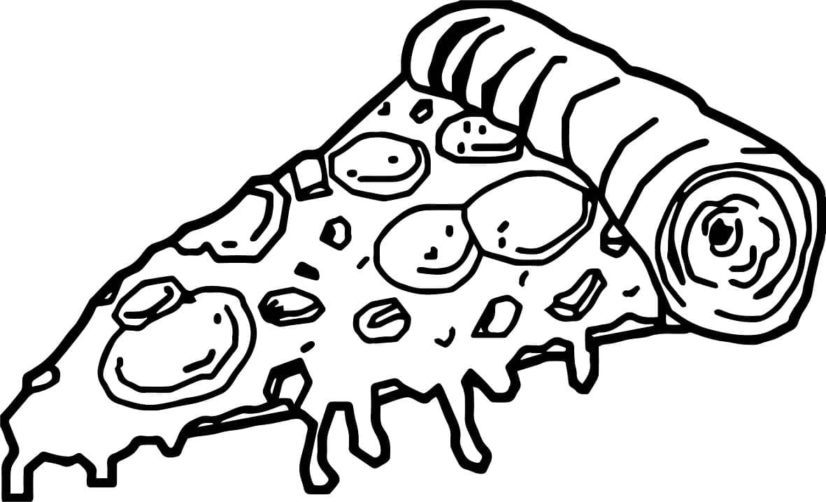 Coloring page: Pizza (Food and Nutrition) #197391 - Free Printable Coloring Pages