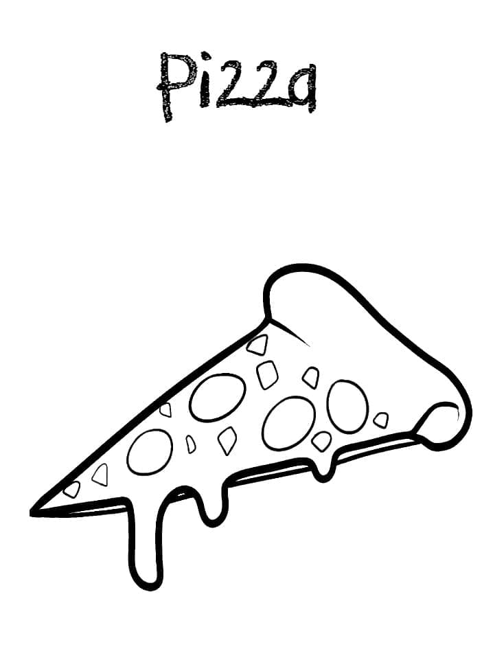 Coloring page: Pizza (Food and Nutrition) #197405 - Free Printable Coloring Pages