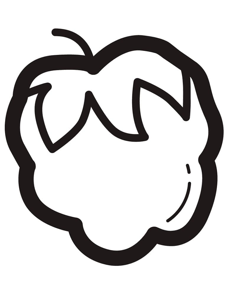 Free printable Raspberry coloring page #214035 from Food and Nutrition collection