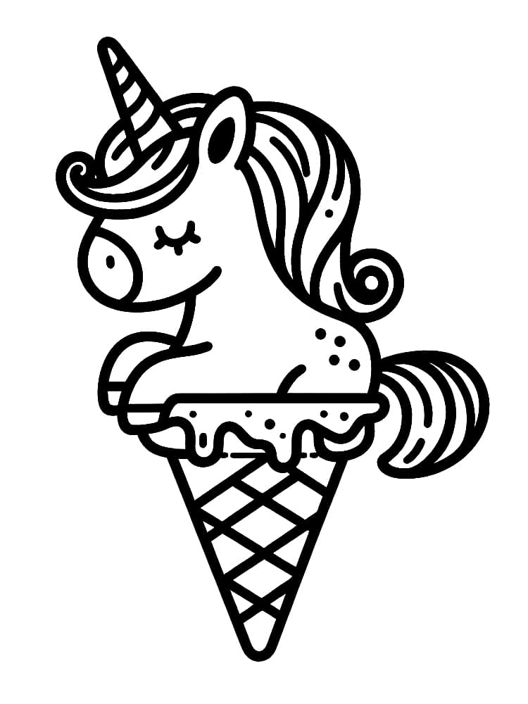 Free printable Unicorn Ice Cream coloring page #211761 from Food and Nutrition collection Free printable Unicorn Ice Cream coloring page #211761 from Food and Nutrition collection