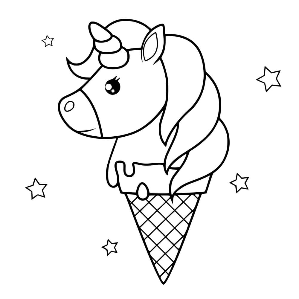 Free printable Unicorn Ice Cream coloring page #211780 from Food and Nutrition collection Free printable Unicorn Ice Cream coloring page #211780 from Food and Nutrition collection