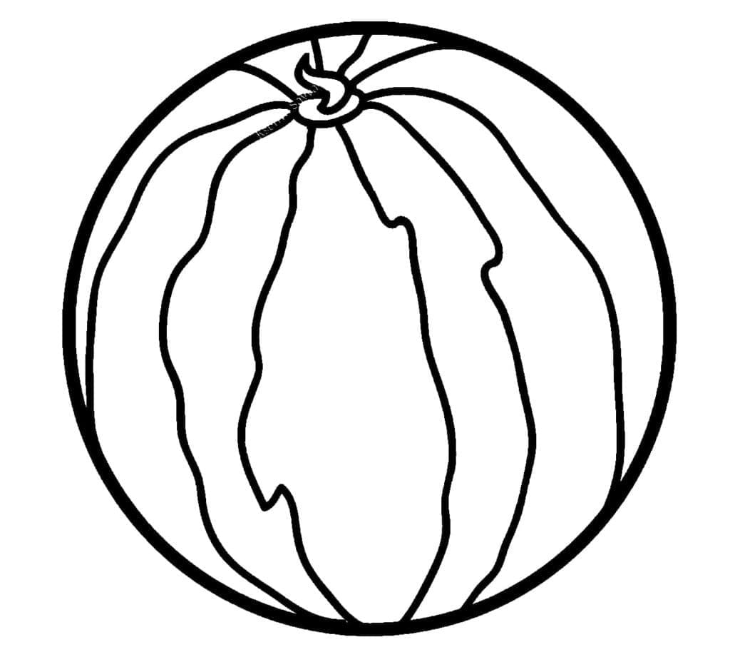Free printable Watermelon coloring page #212557 from Food and Nutrition collection