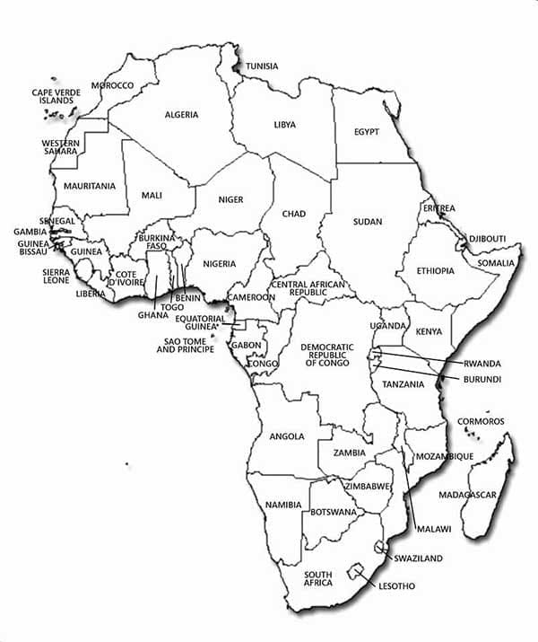 Free printable Africa coloring page #193753 from Geography and Places collection