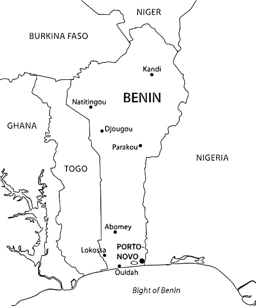 Free printable Benin coloring page #190845 from Geography and Places collection