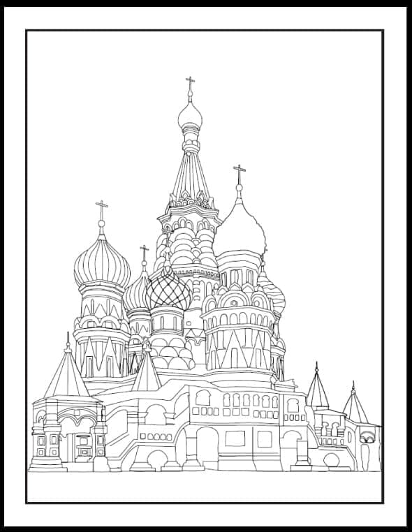 Free printable Russia coloring page #192547 from Geography and Places collection