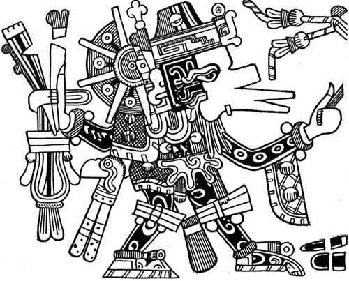 Coloring page: Aztec Mythology (Gods and Goddesses) #111526 - Free Printable Coloring Pages