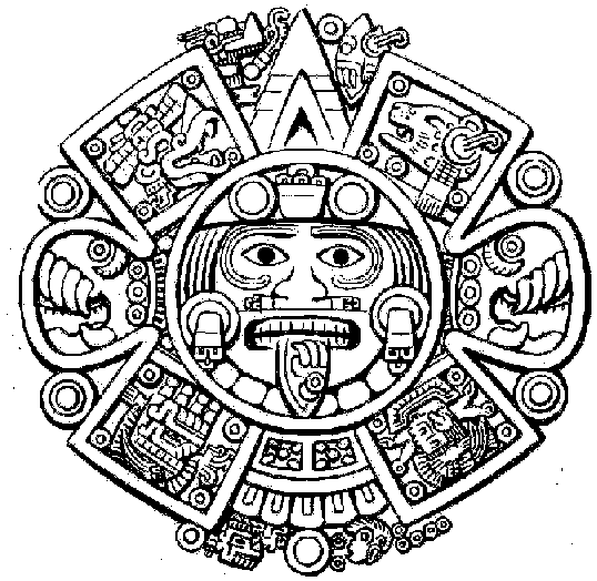 aztec coloring pages