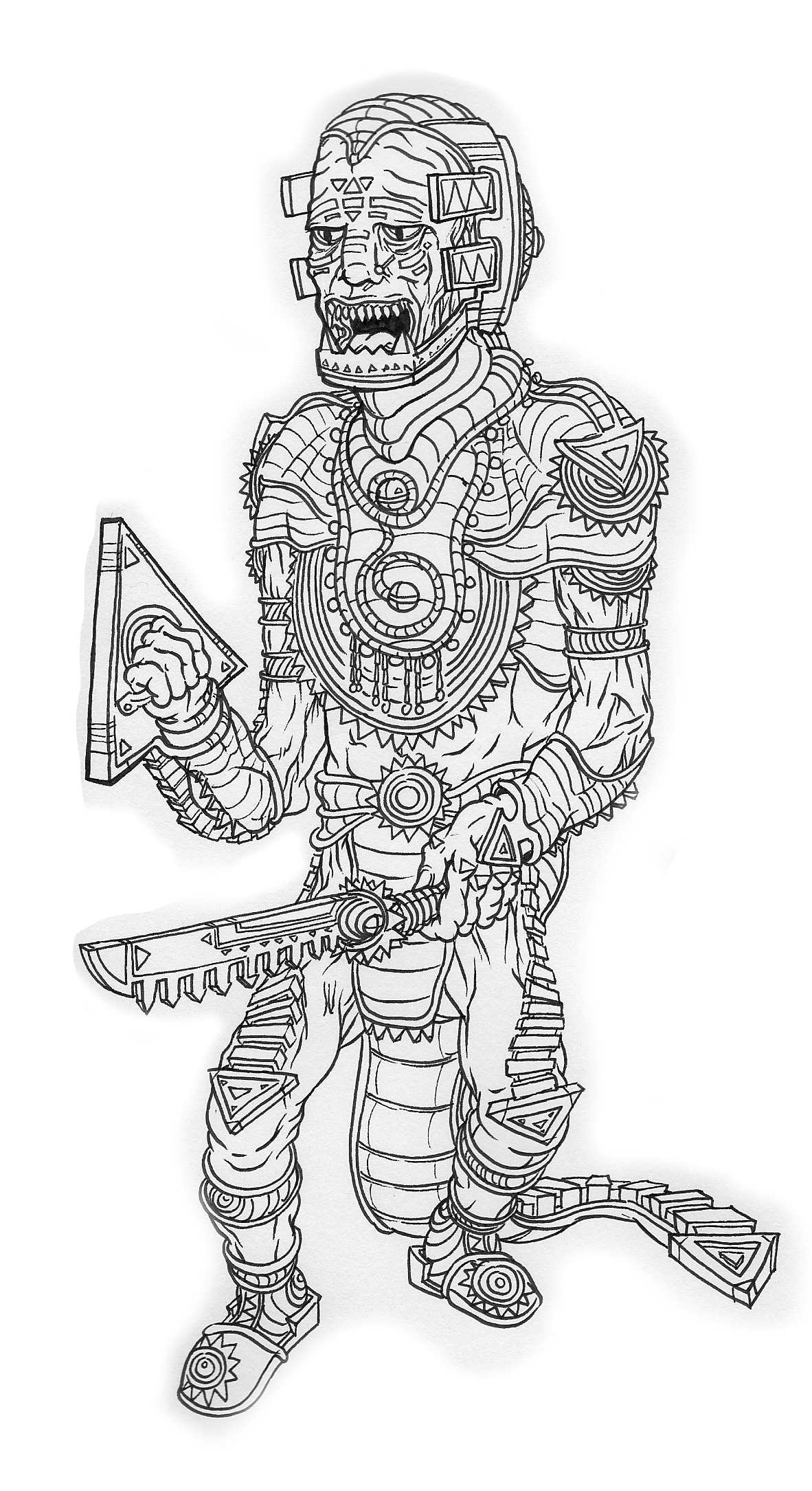 Coloring page: Aztec Mythology (Gods and Goddesses) #111658 - Free Printable Coloring Pages