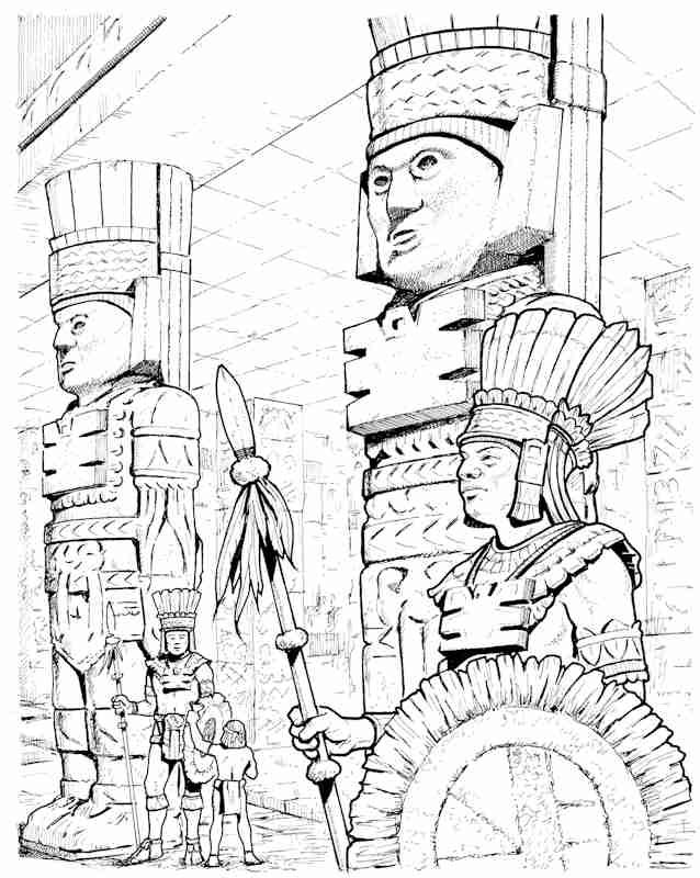 Coloring page: Aztec Mythology (Gods and Goddesses) #111697 - Free Printable Coloring Pages