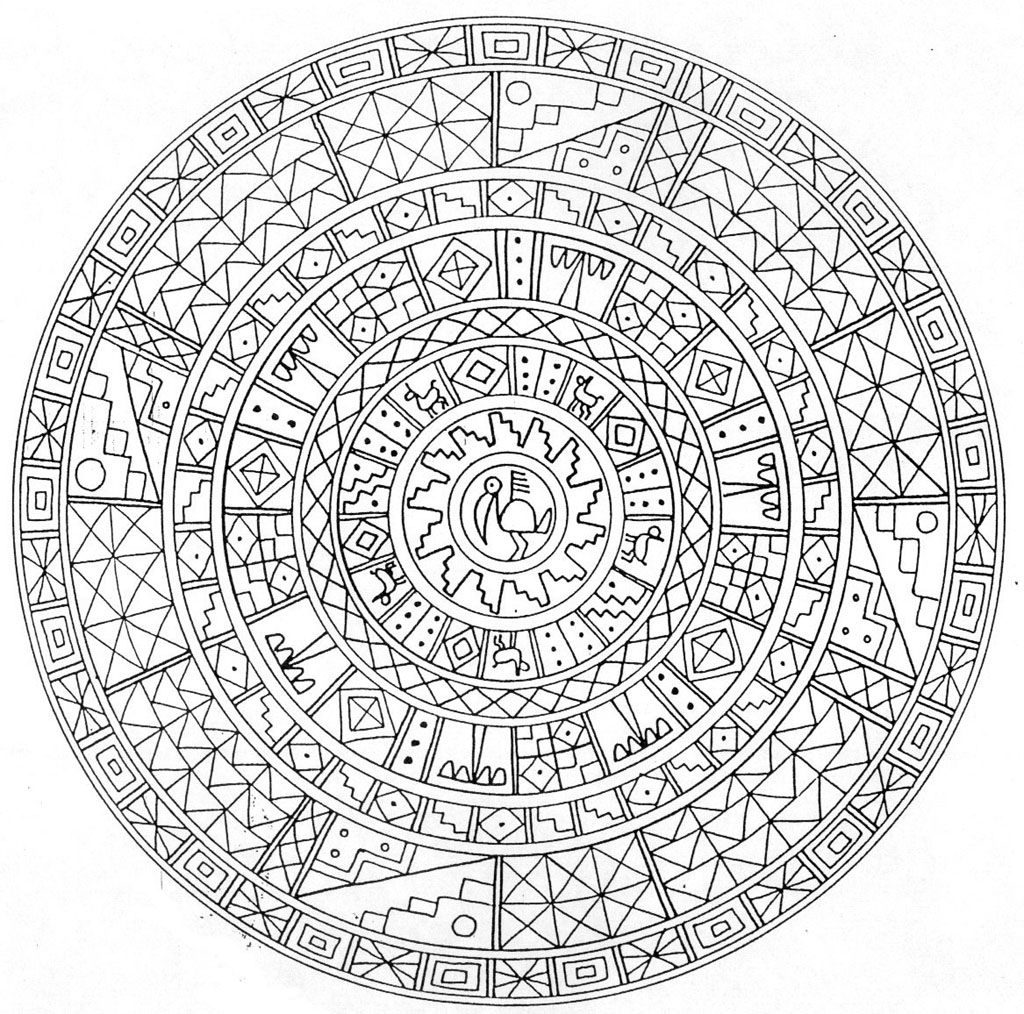 Coloring page: Aztec Mythology (Gods and Goddesses) #111762 - Free Printable Coloring Pages