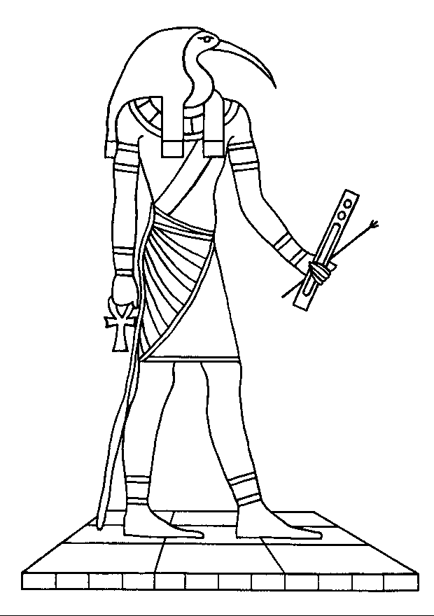Coloring page: Egyptian Mythology (Gods and Goddesses) #111140 - Free Printable Coloring Pages