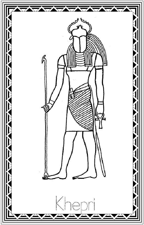 Coloring page: Egyptian Mythology (Gods and Goddesses) #111153 - Free Printable Coloring Pages