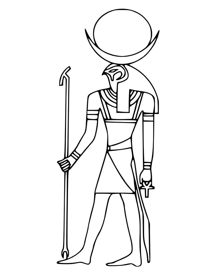 Coloring page: Egyptian Mythology (Gods and Goddesses) #111173 - Printable coloring pages