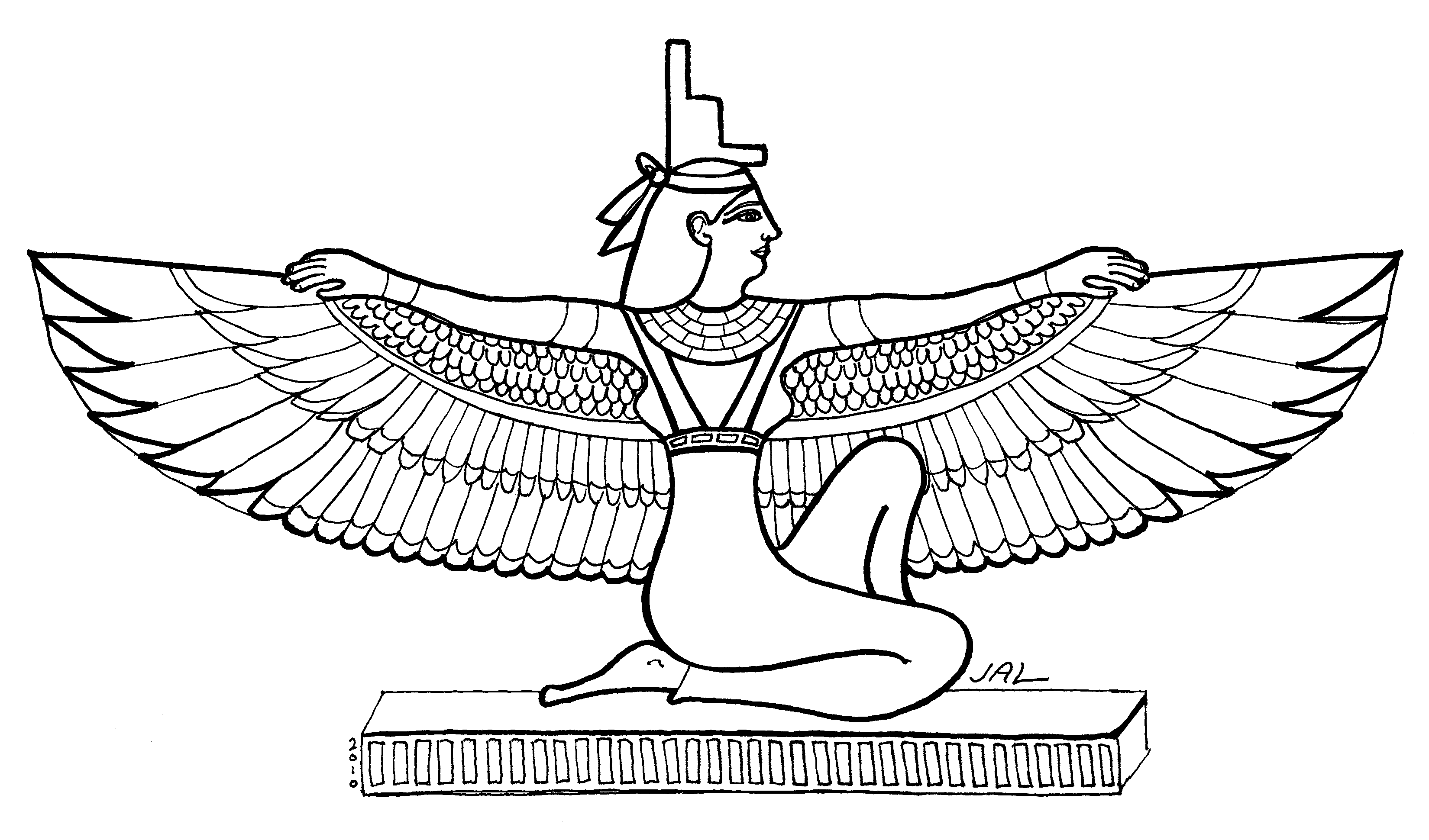 Coloring page: Egyptian Mythology (Gods and Goddesses) #111174 - Printable coloring pages