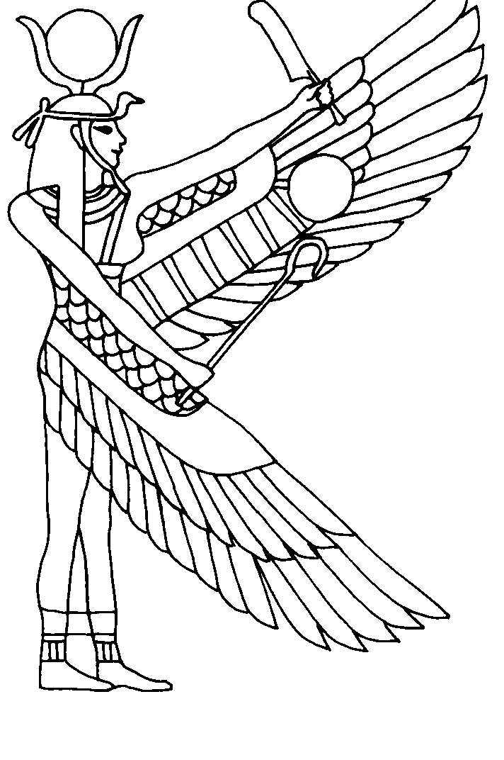 Coloring page: Egyptian Mythology (Gods and Goddesses) #111175 - Free Printable Coloring Pages