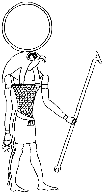 Coloring page: Egyptian Mythology (Gods and Goddesses) #111206 - Free Printable Coloring Pages
