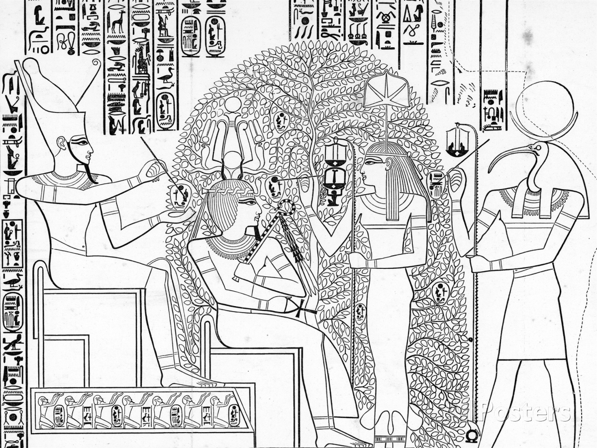 Coloring page: Egyptian Mythology (Gods and Goddesses) #111224 - Free Printable Coloring Pages