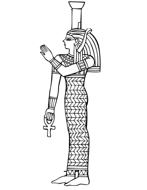 Coloring page: Egyptian Mythology (Gods and Goddesses) #111229 - Free Printable Coloring Pages