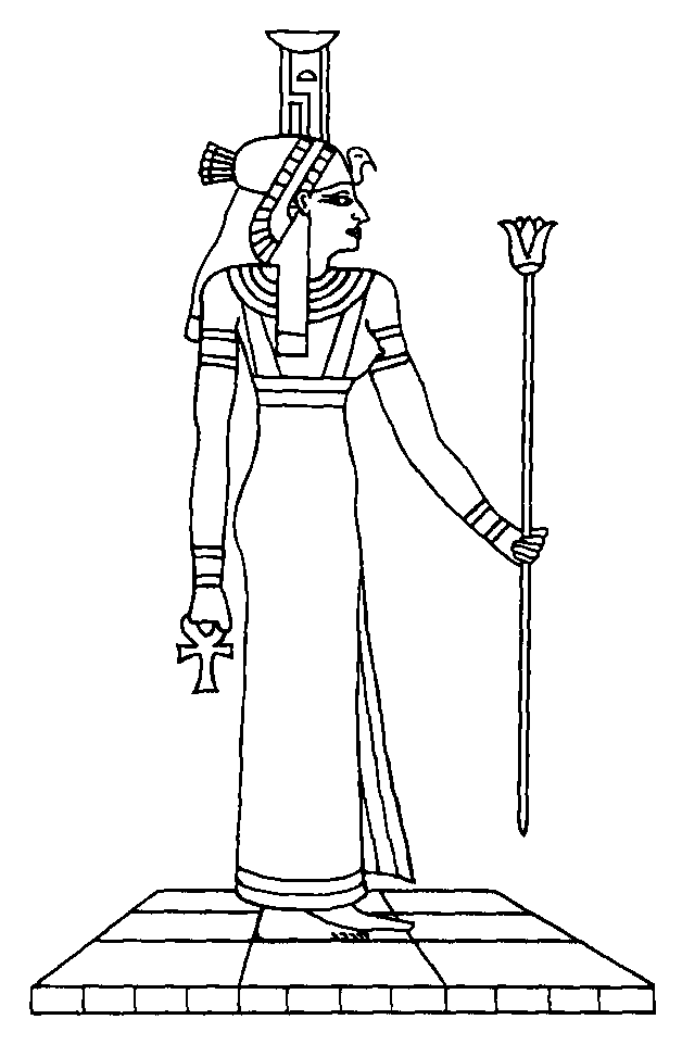 Coloring page: Egyptian Mythology (Gods and Goddesses) #111230 - Printable coloring pages