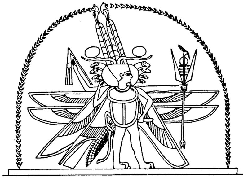 Coloring page: Egyptian Mythology (Gods and Goddesses) #111231 - Free Printable Coloring Pages
