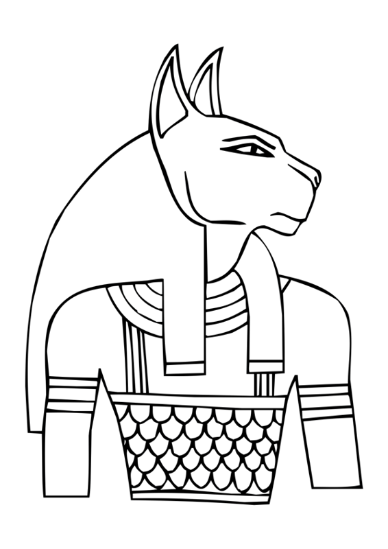 Coloring page: Egyptian Mythology (Gods and Goddesses) #111300 - Printable coloring pages