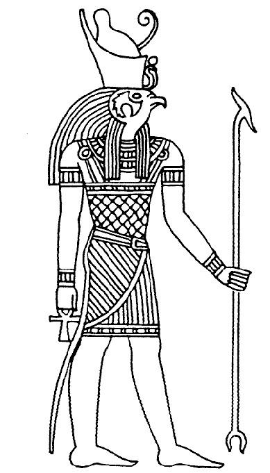 Coloring page: Egyptian Mythology (Gods and Goddesses) #111375 - Free Printable Coloring Pages