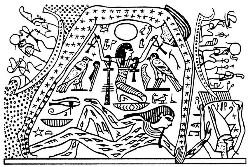 Coloring page: Egyptian Mythology (Gods and Goddesses) #111378 - Free Printable Coloring Pages