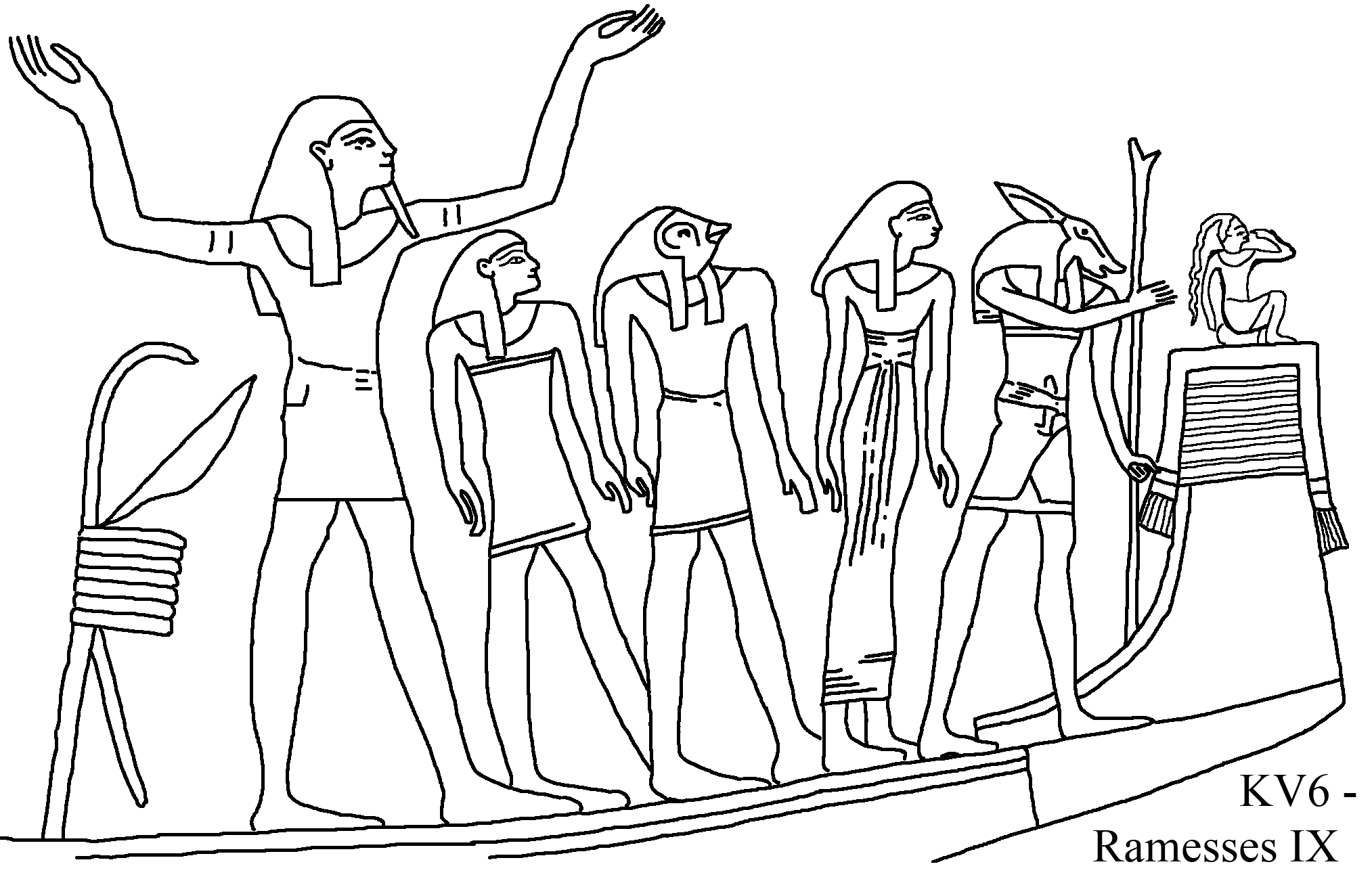 Coloring page: Egyptian Mythology (Gods and Goddesses) #111495 - Free Printable Coloring Pages