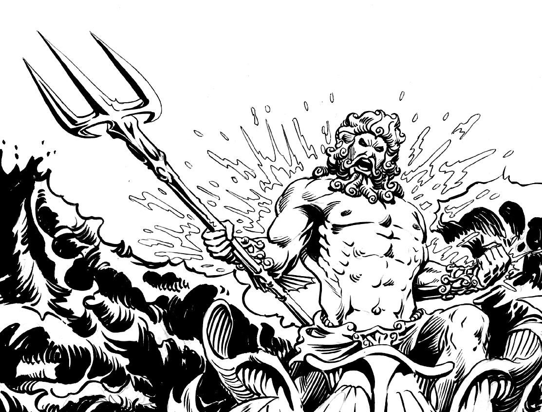 Poseidon Coloring Page The Best Porn Website