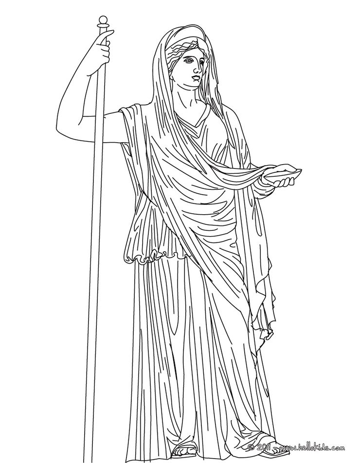 Coloring page: Greek Mythology (Gods and Goddesses) #109643 - Printable coloring pages