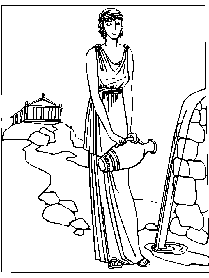 Coloring page: Greek Mythology (Gods and Goddesses) #109689 - Printable coloring pages