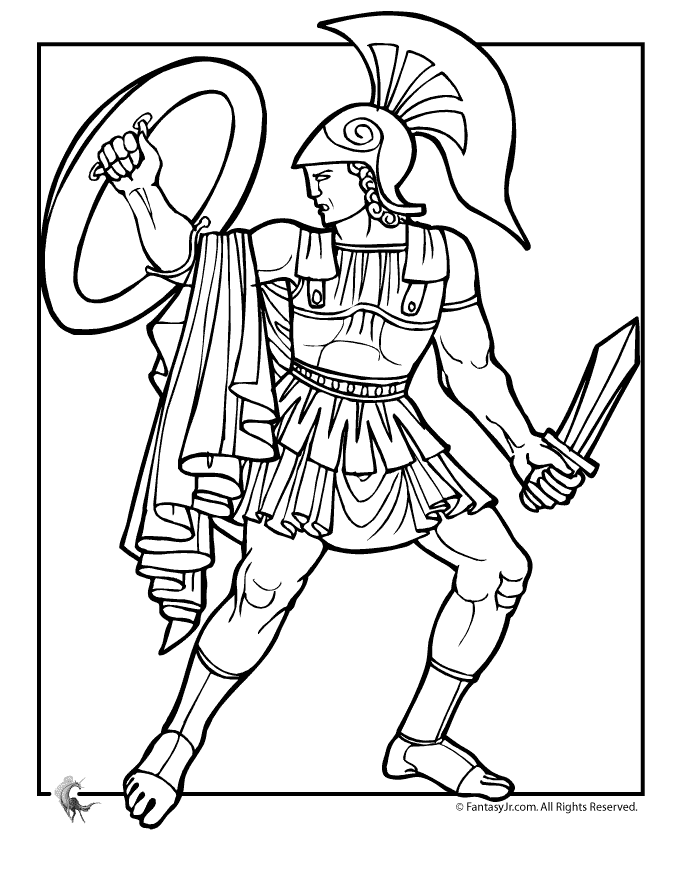 Coloring page: Greek Mythology (Gods and Goddesses) #109691 - Printable coloring pages