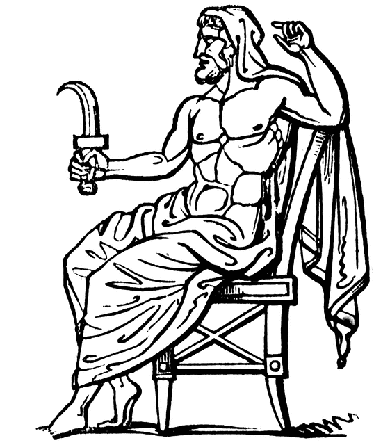Coloring page: Greek Mythology (Gods and Goddesses) #109755 - Free Printable Coloring Pages