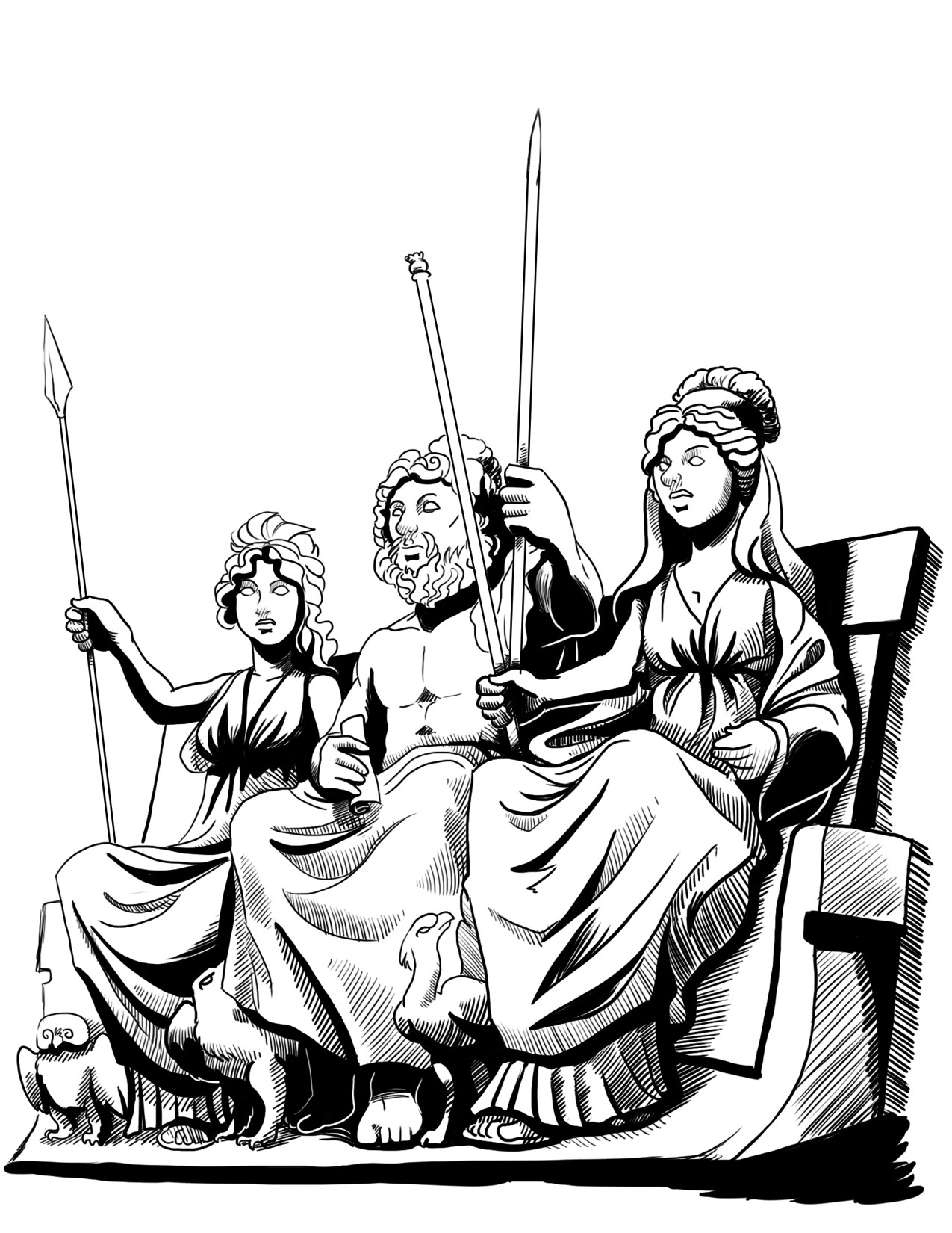 Coloring page: Greek Mythology (Gods and Goddesses) #109808 - Printable coloring pages