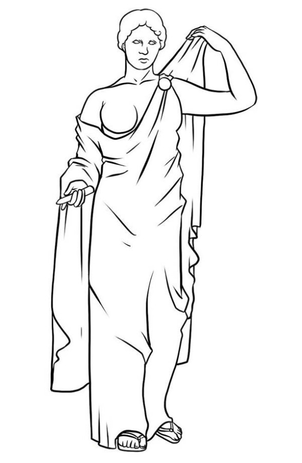 Coloring page: Greek Mythology (Gods and Goddesses) #109907 - Printable coloring pages
