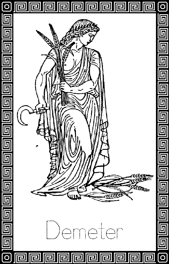 Coloring page: Greek Mythology (Gods and Goddesses) #109937 - Free Printable Coloring Pages