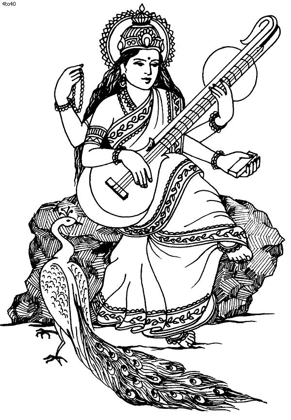 Coloring page: Hindu Mythology (Gods and Goddesses) #109214 - Free Printable Coloring Pages