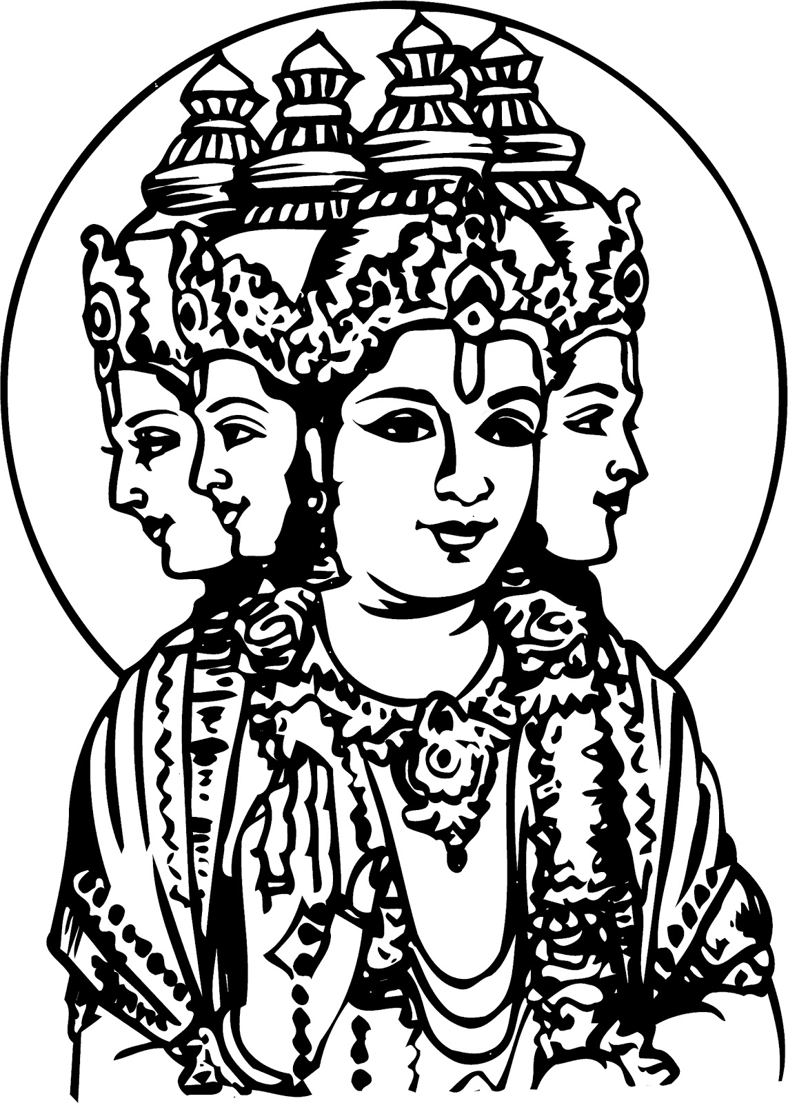 Coloring page: Hindu Mythology (Gods and Goddesses) #109218 - Free Printable Coloring Pages