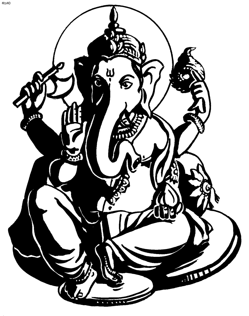 Coloring page: Hindu Mythology (Gods and Goddesses) #109226 - Free Printable Coloring Pages
