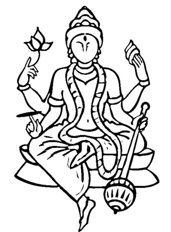 Drawing Hindu Mythology #109227 (Gods and Goddesses) – Printable coloring  pages