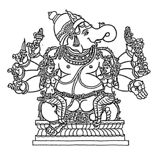 Coloring page: Hindu Mythology (Gods and Goddesses) #109245 - Free Printable Coloring Pages