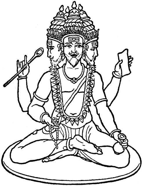 Coloring page: Hindu Mythology (Gods and Goddesses) #109267 - Free Printable Coloring Pages