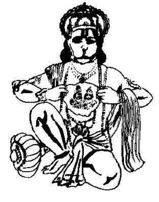 Coloring page: Hindu Mythology (Gods and Goddesses) #109271 - Free Printable Coloring Pages