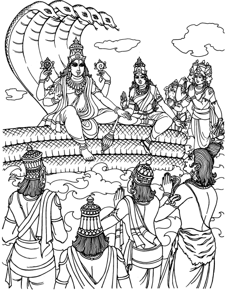Coloring page: Hindu Mythology (Gods and Goddesses) #109280 - Printable coloring pages