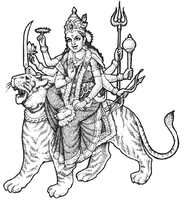 Coloring page: Hindu Mythology (Gods and Goddesses) #109285 - Free Printable Coloring Pages